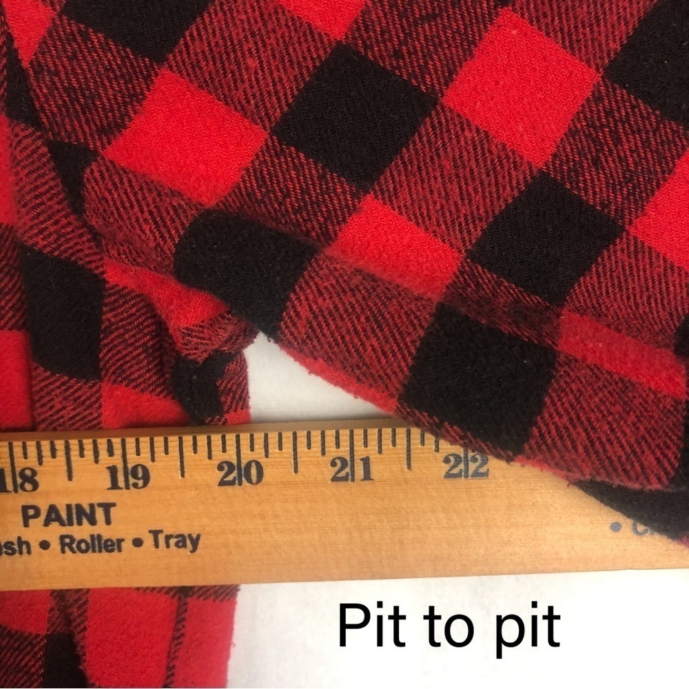 American Stitch Red and Black Flannel Shirt size M - Picture 9 of 13